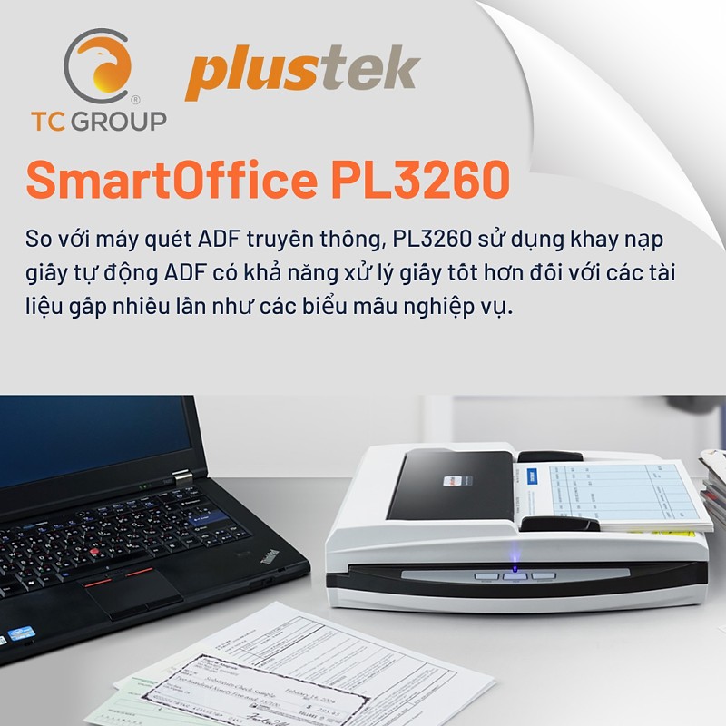Máy scan Plustek SmartOffice PL3260 chính hãng tại Thiết Bị Số