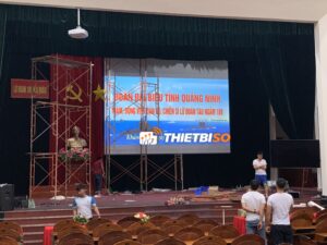 TBS Lắp Đặt Máy Chiếu vả Màn chiếu 300 inch cho Lữ 189